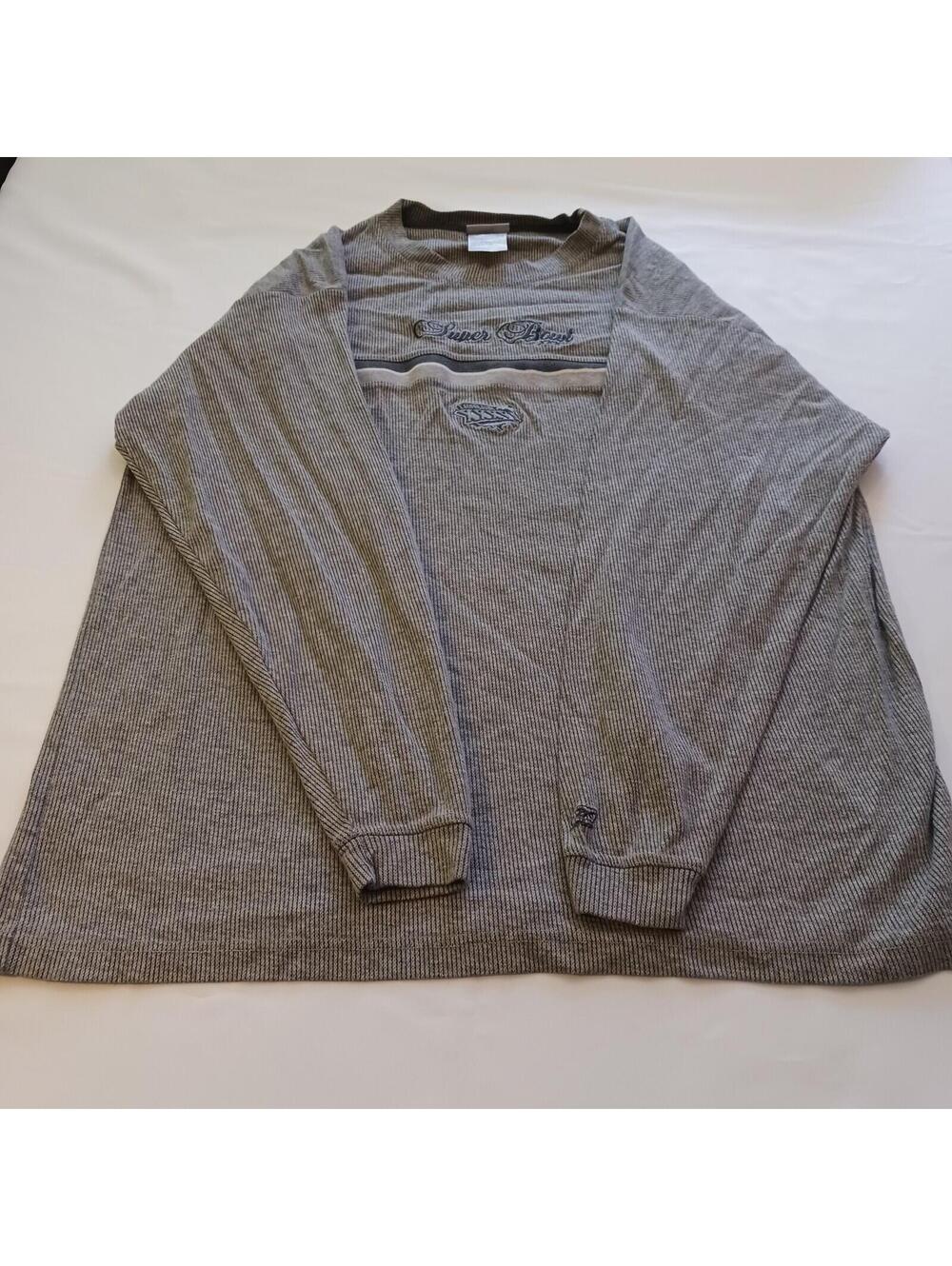 Reebok Super Bowl XXXVI Men's Gray Crewneck Embroidered Sweatshirt Size 2XL